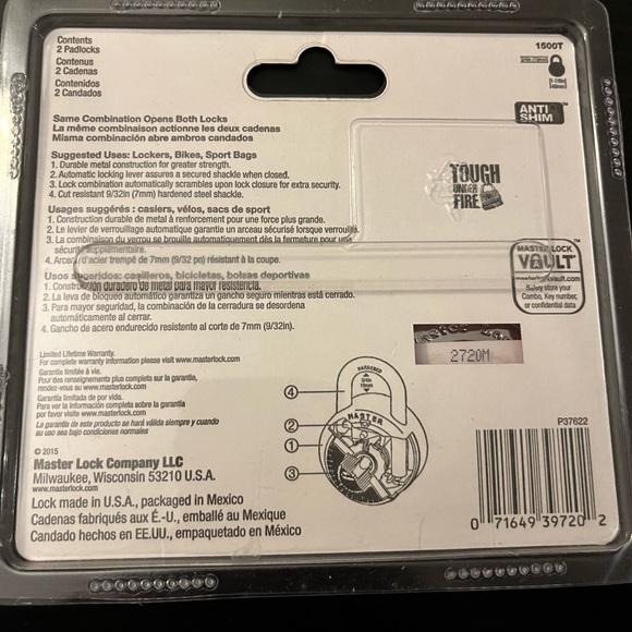 master lock 2 pack - Picture 2 of 2